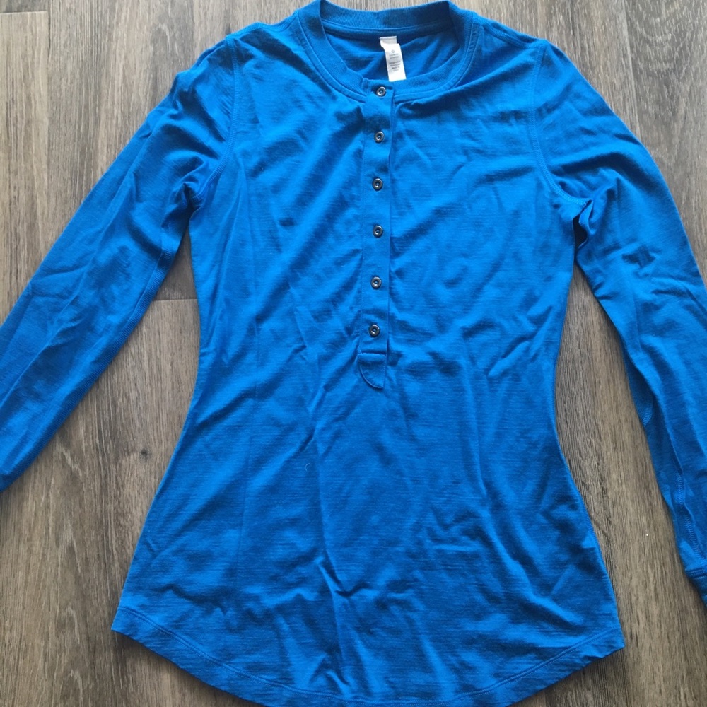 Lululemon Fireplace Jersey LS *Merino Wool Size 6